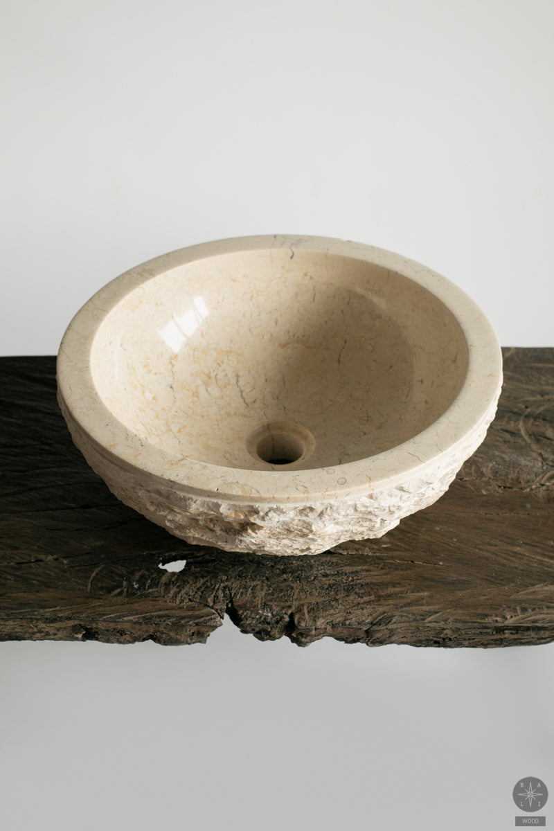 White marble washbasin