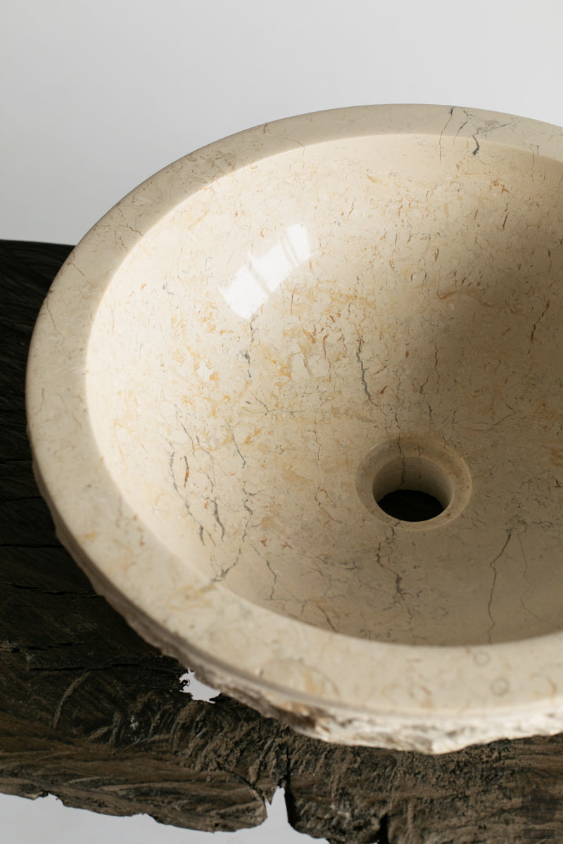 White marble washbasin