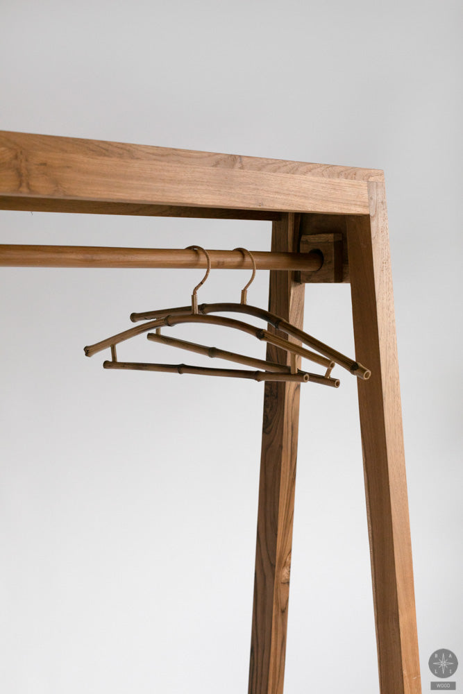 Teakwood coat rack