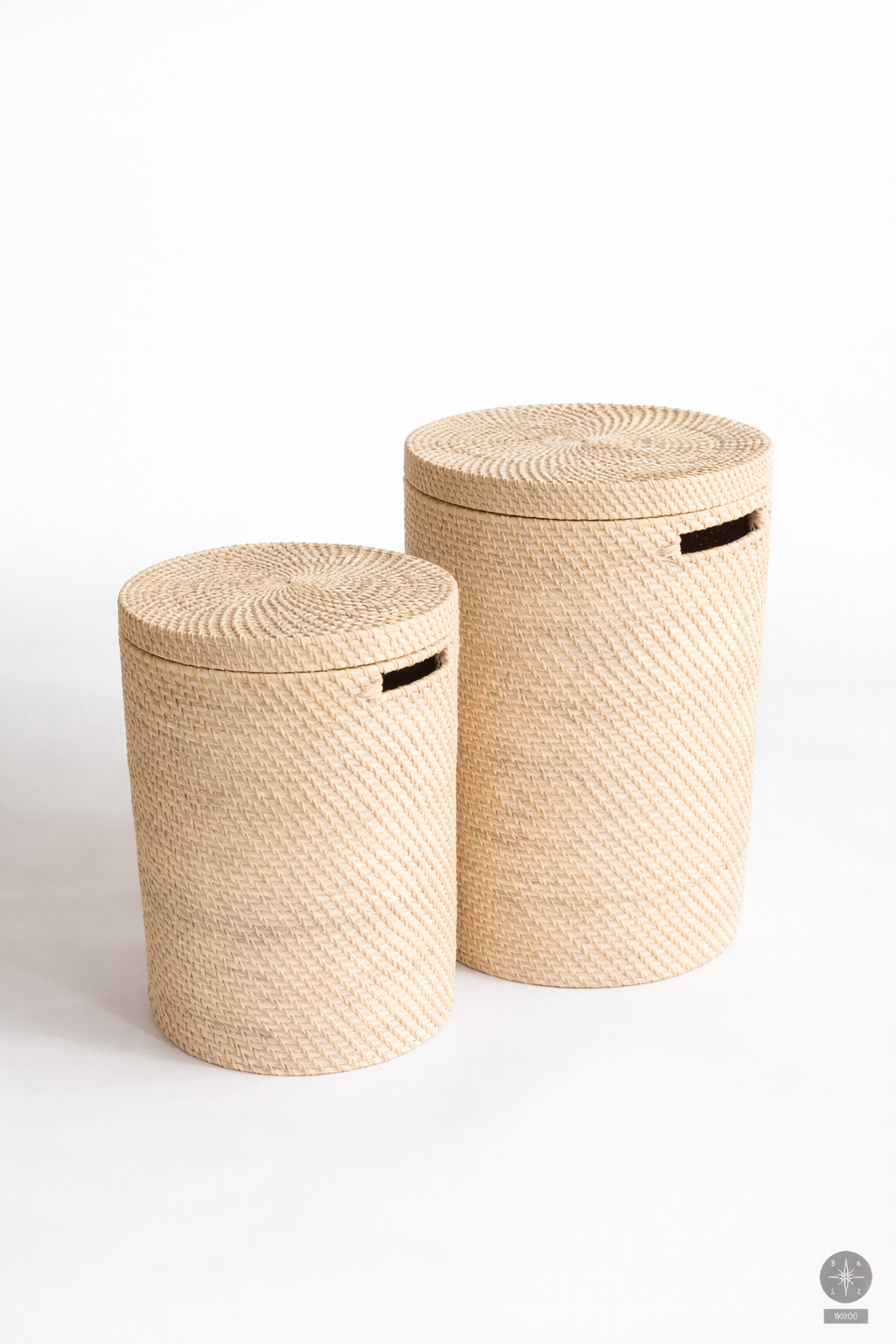 Rattan laundry basket
