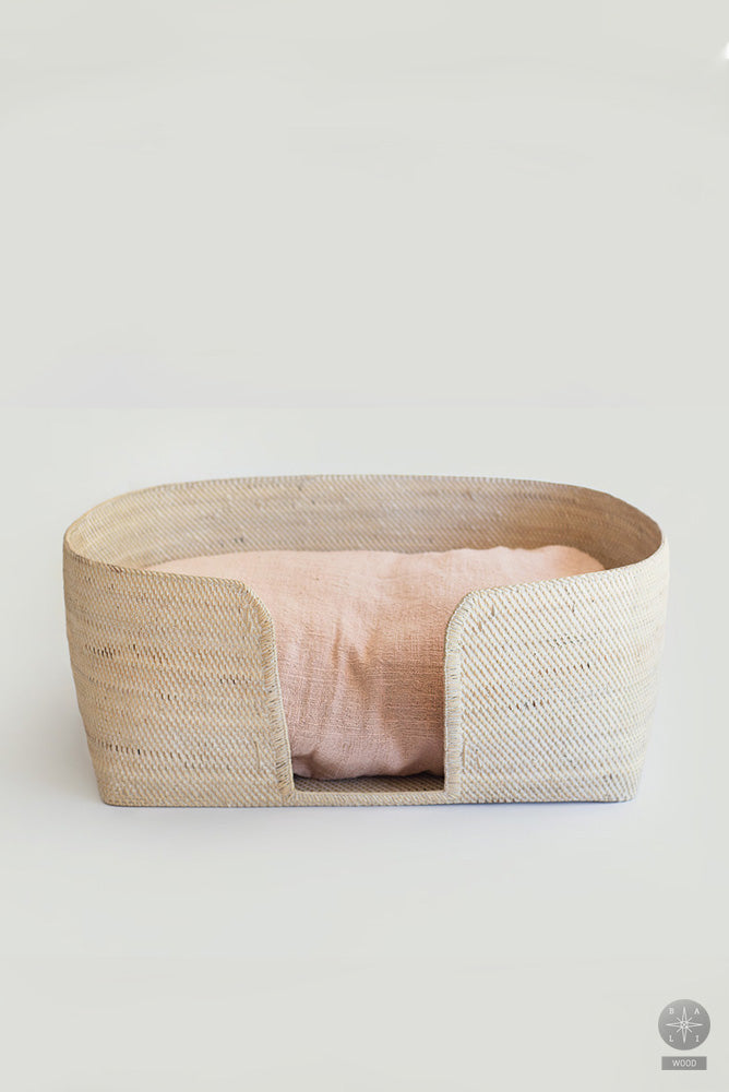 Rattan pet bed