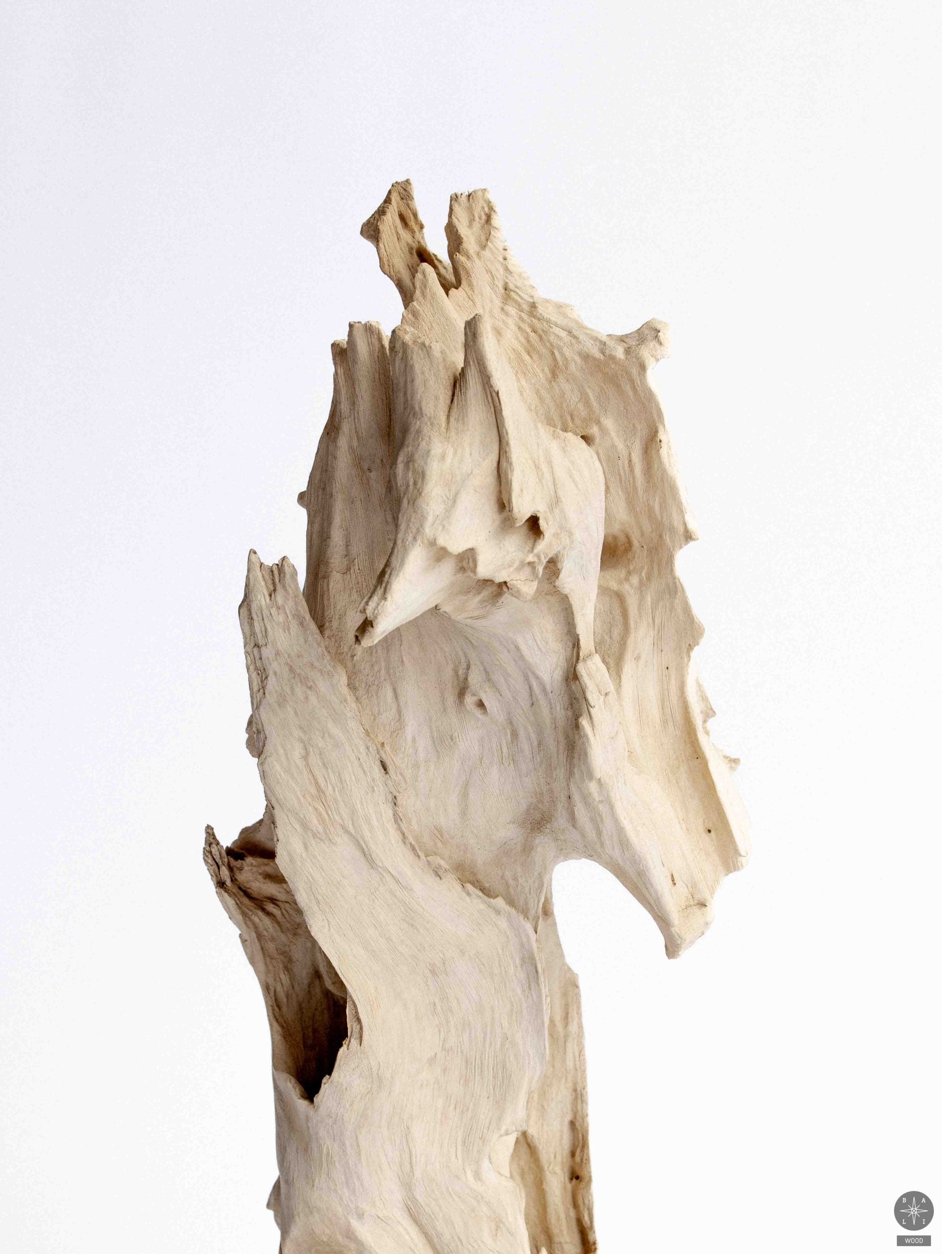 Teak wood decoration on a stand