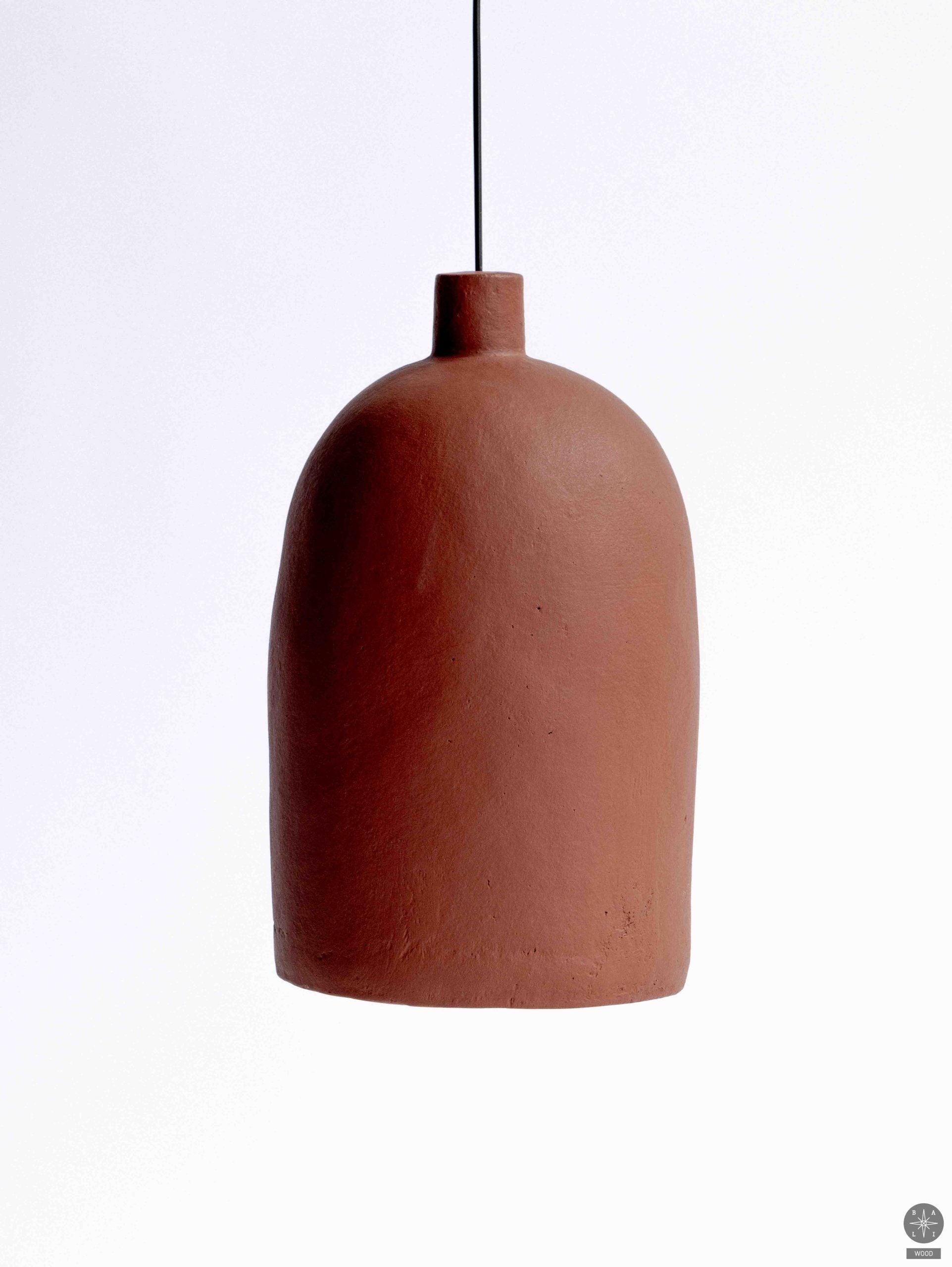 Terracotta ceiling lamp shade