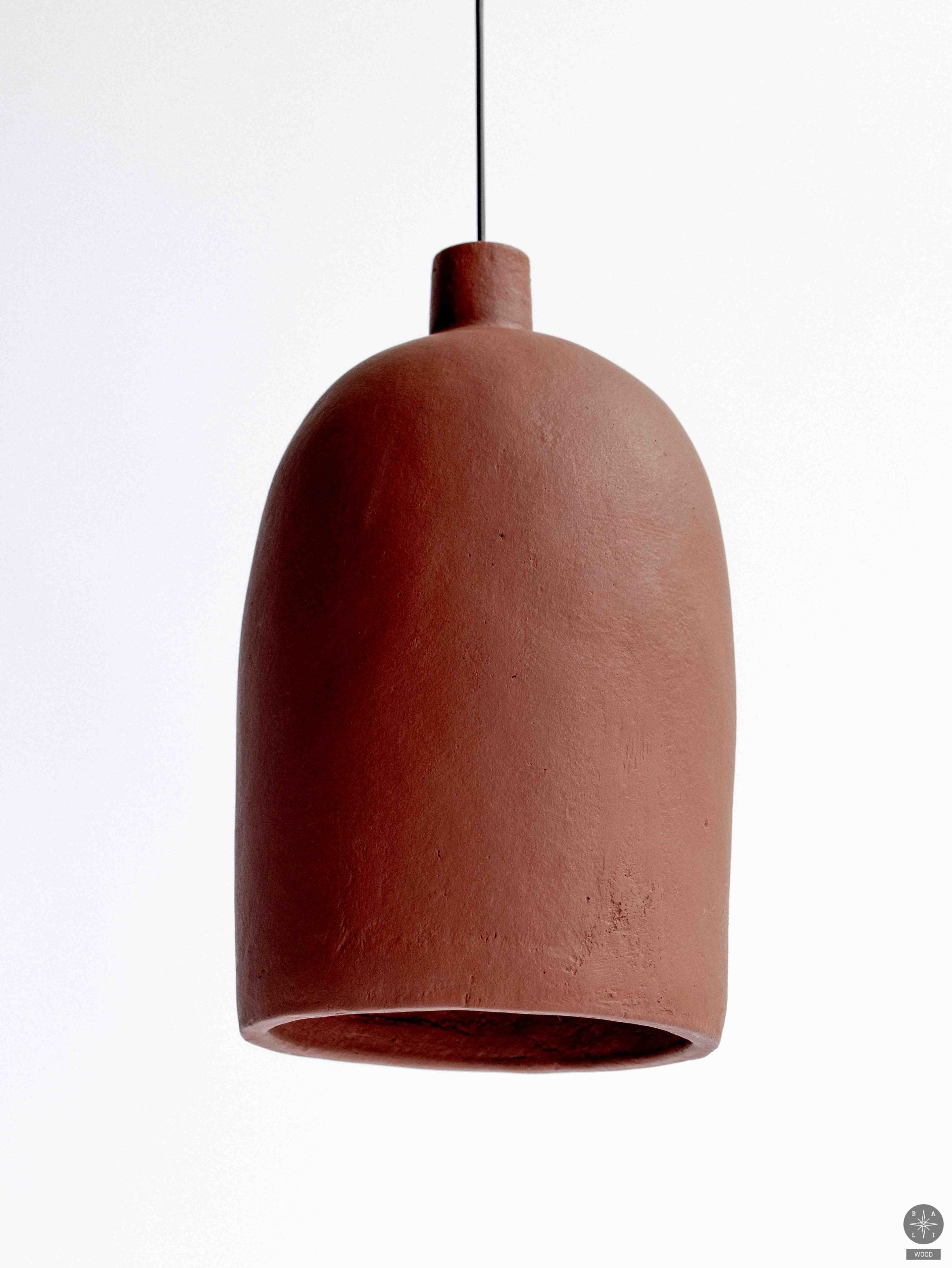 Terracotta ceiling lamp shade