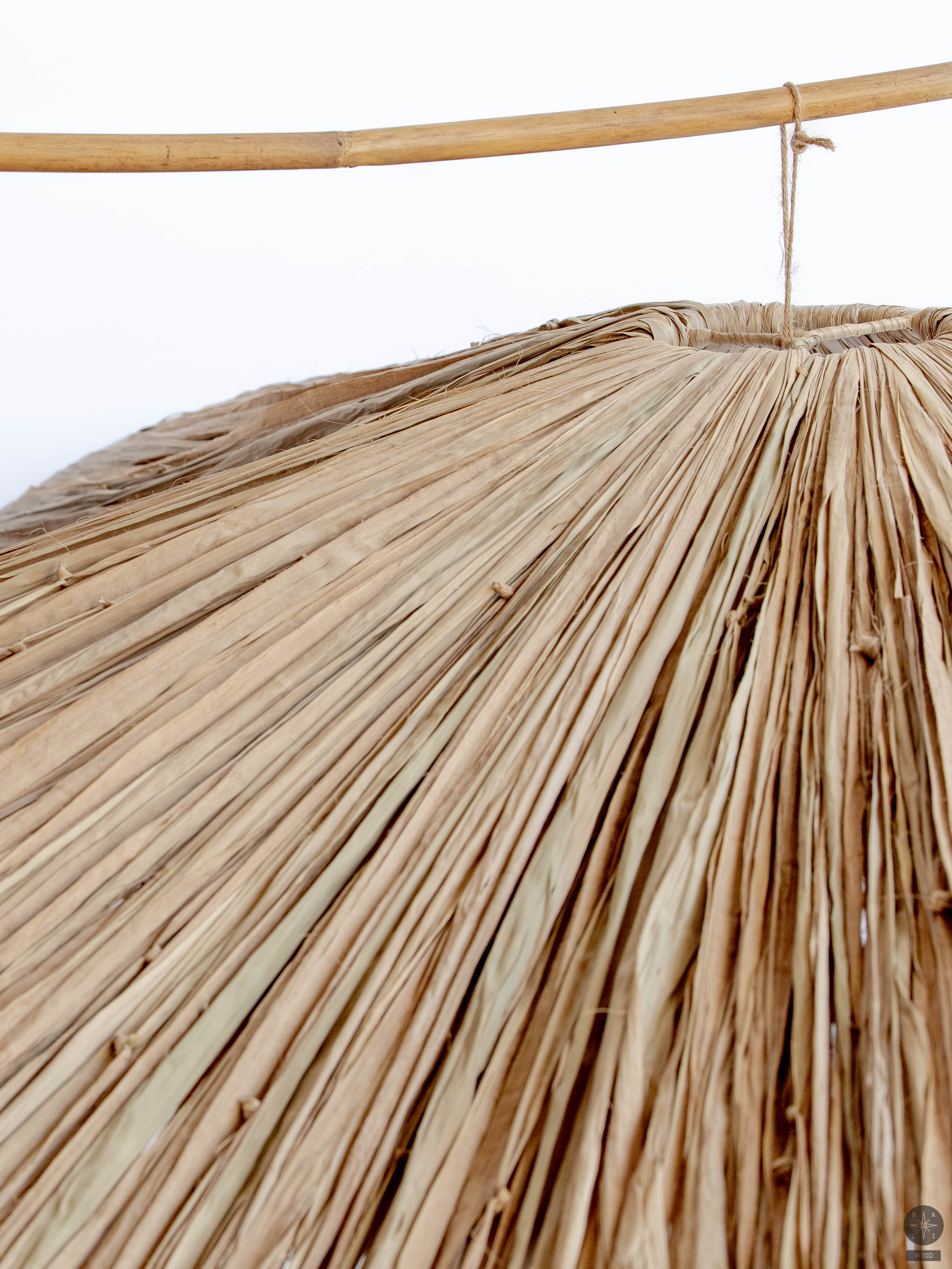 Raffia lampshade