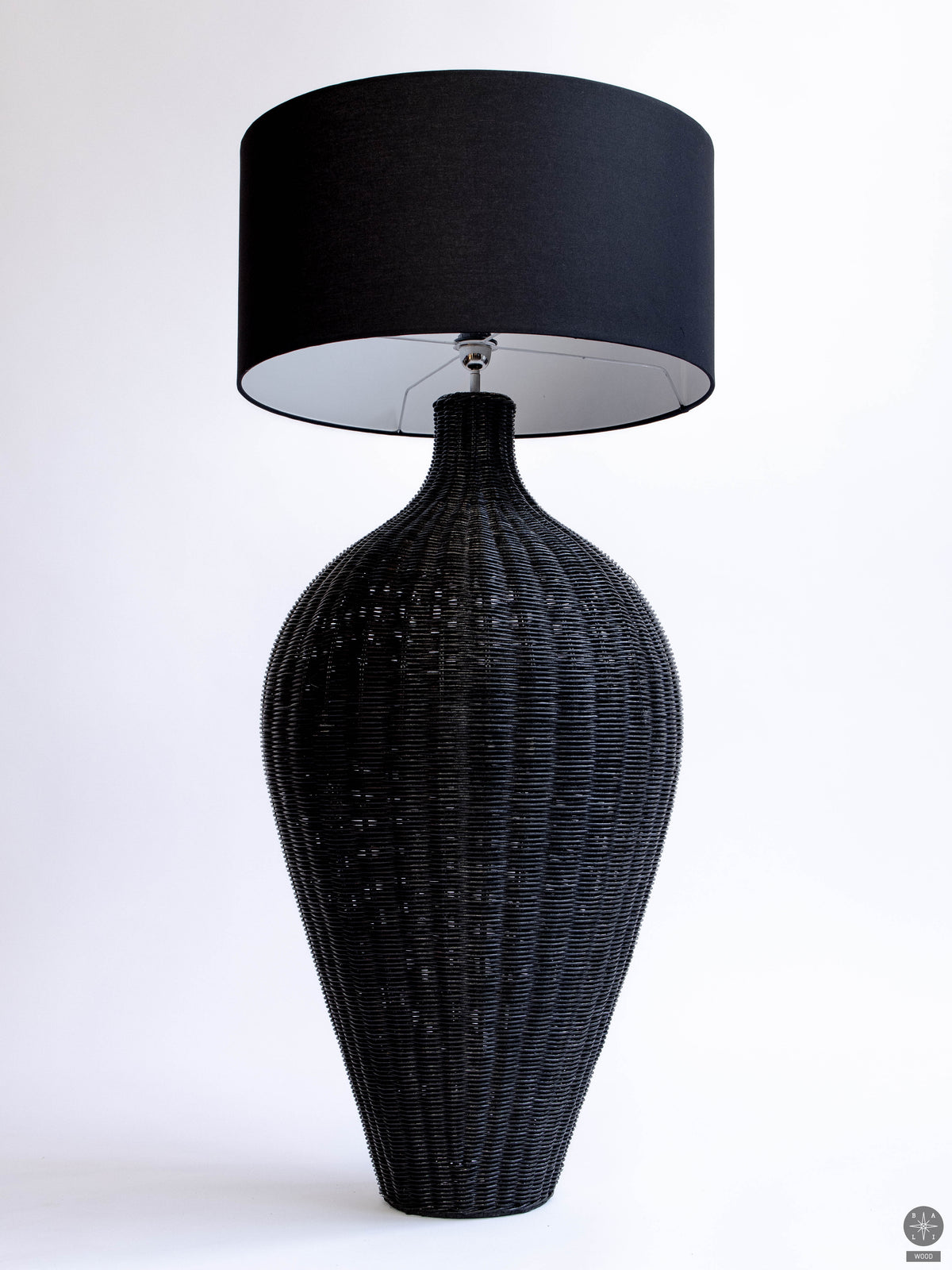 Rattan floor lamp
