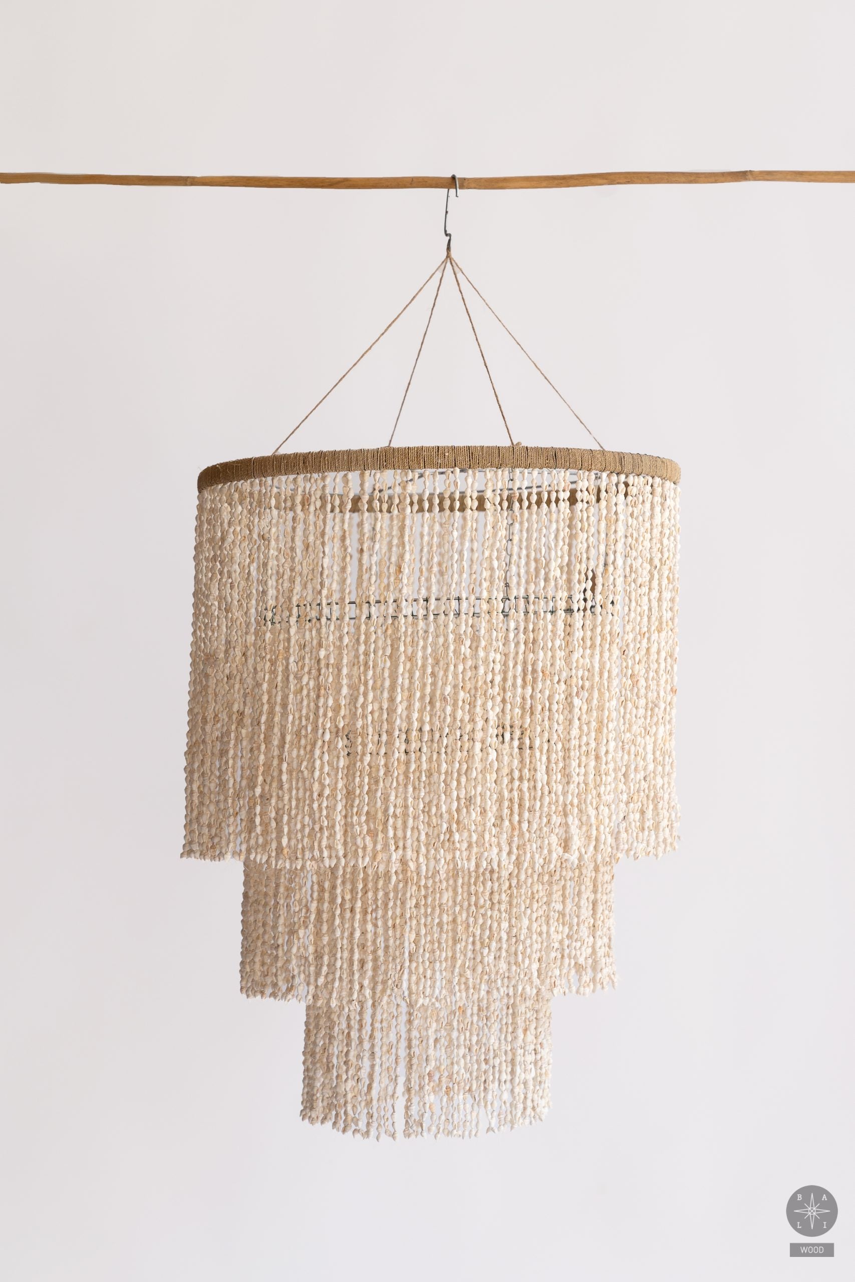 Chandelier made of shells