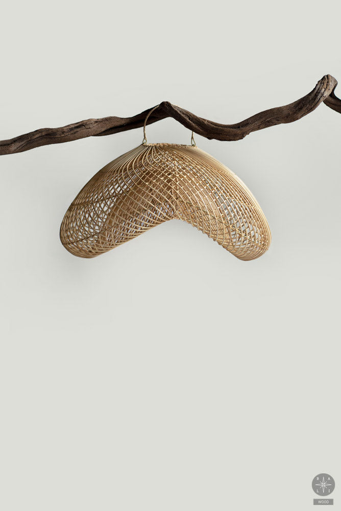 Rattan lampshade