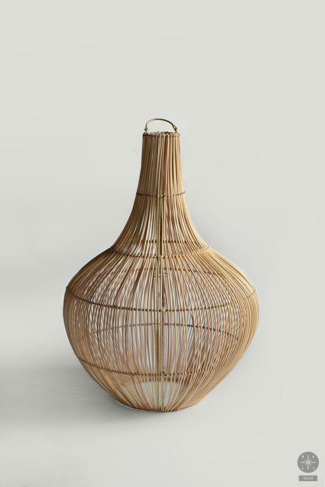 Rattan lampshade