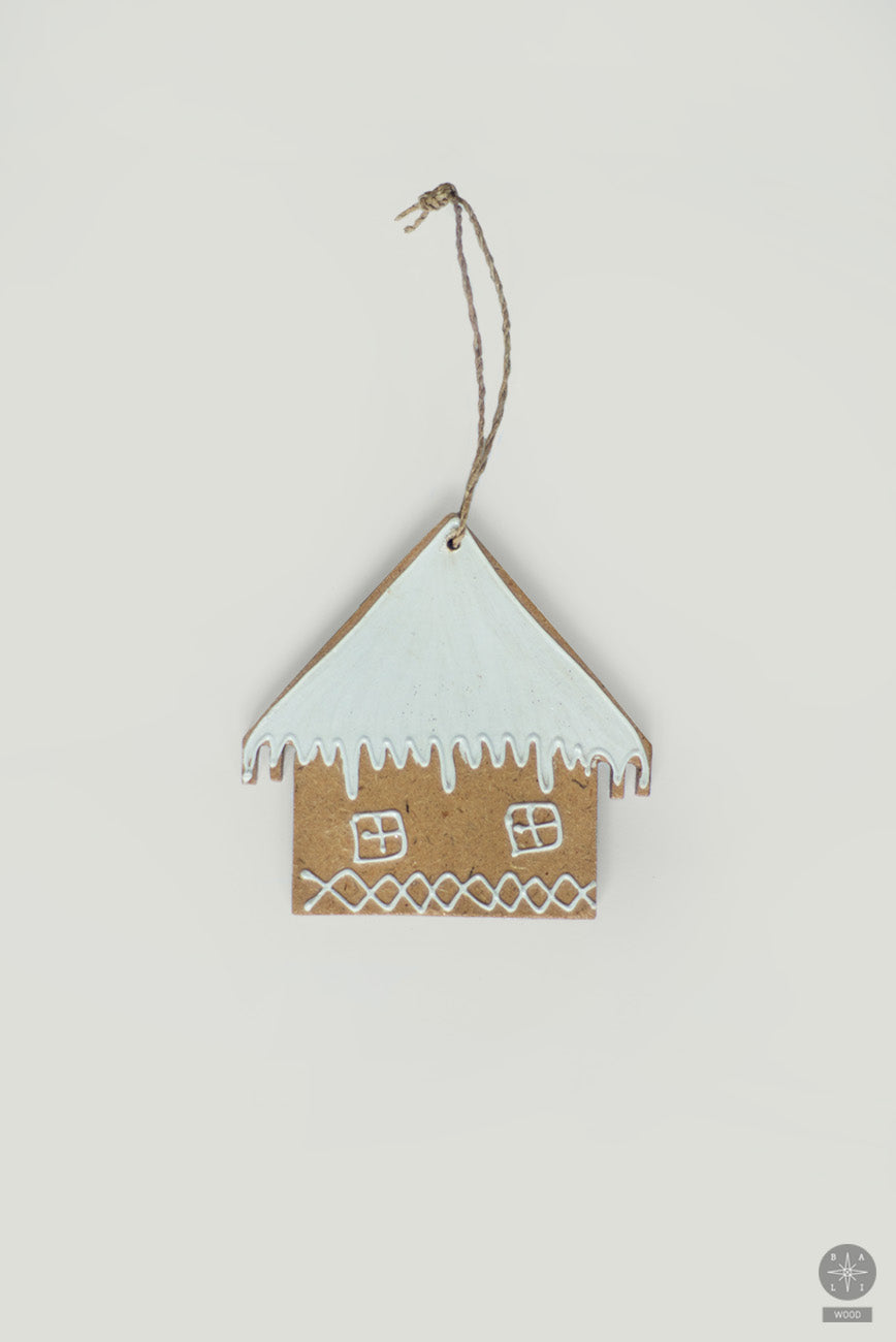 Wooden hanging Christmas toy 'House'