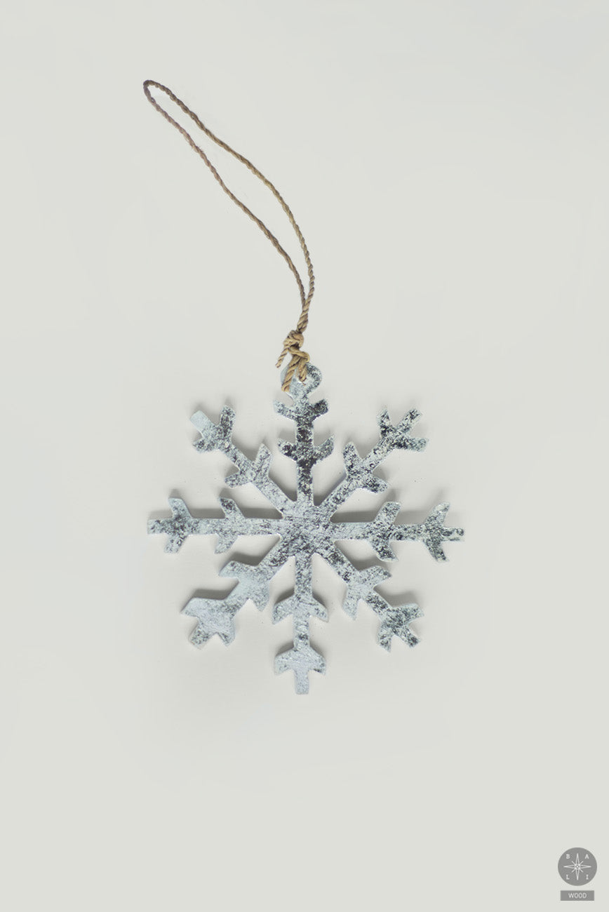 Wooden hanging Christmas toy 'Snowflake'