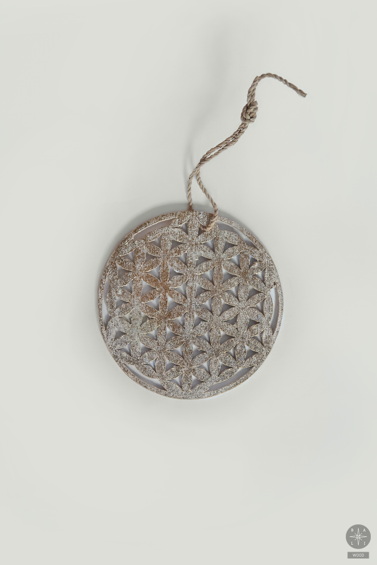 Wooden hanging Christmas toy 'Mandala'