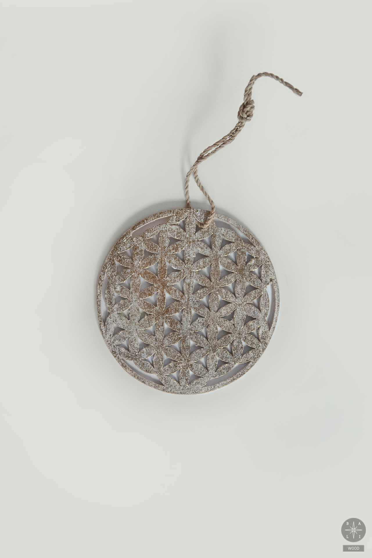 Wooden hanging Christmas toy 'Mandala'