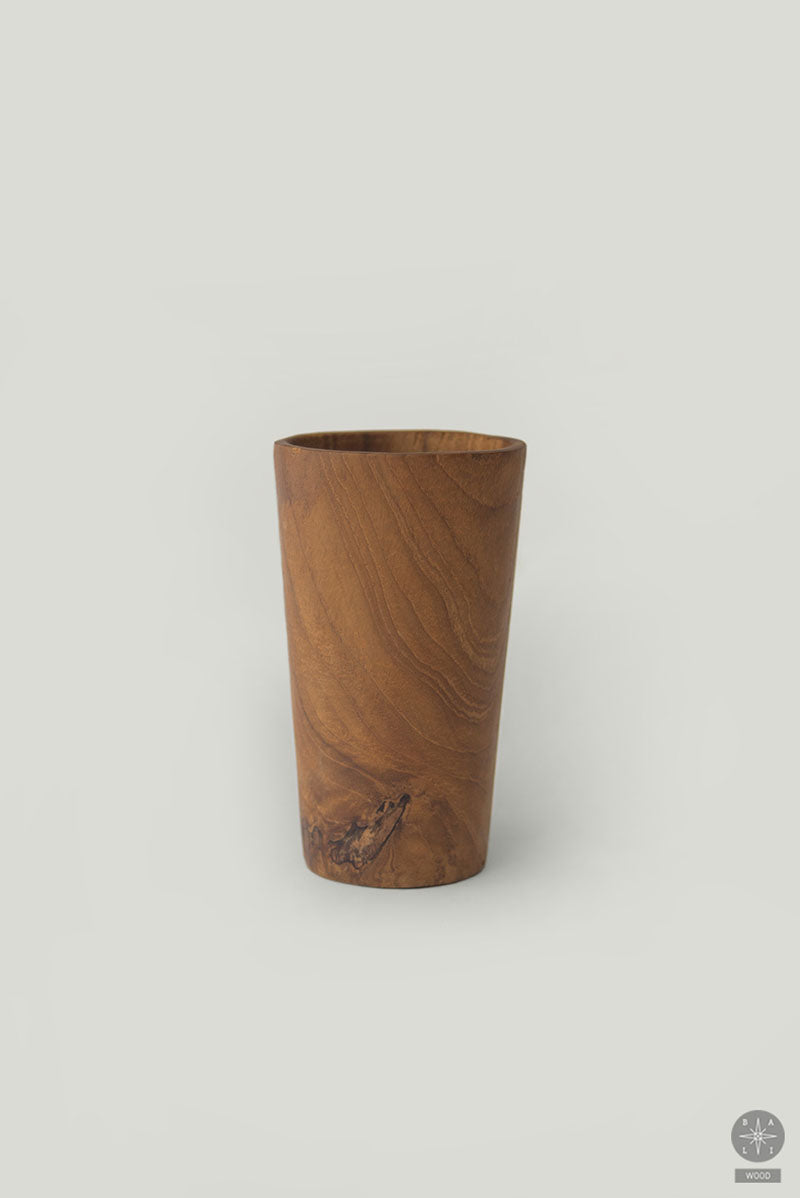 Teak wood cup