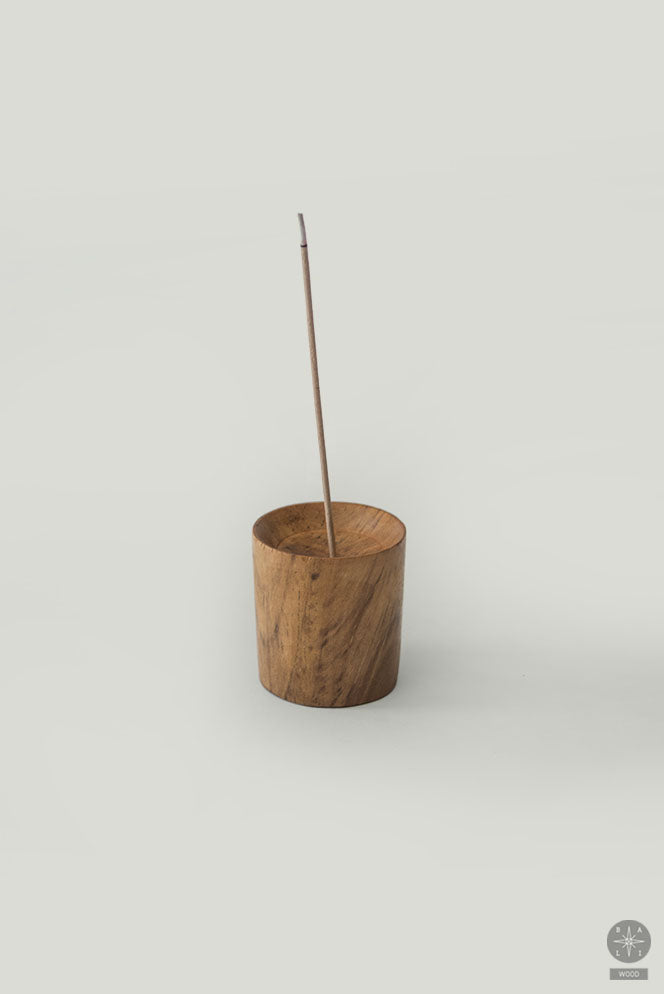 Teak wood incense holder