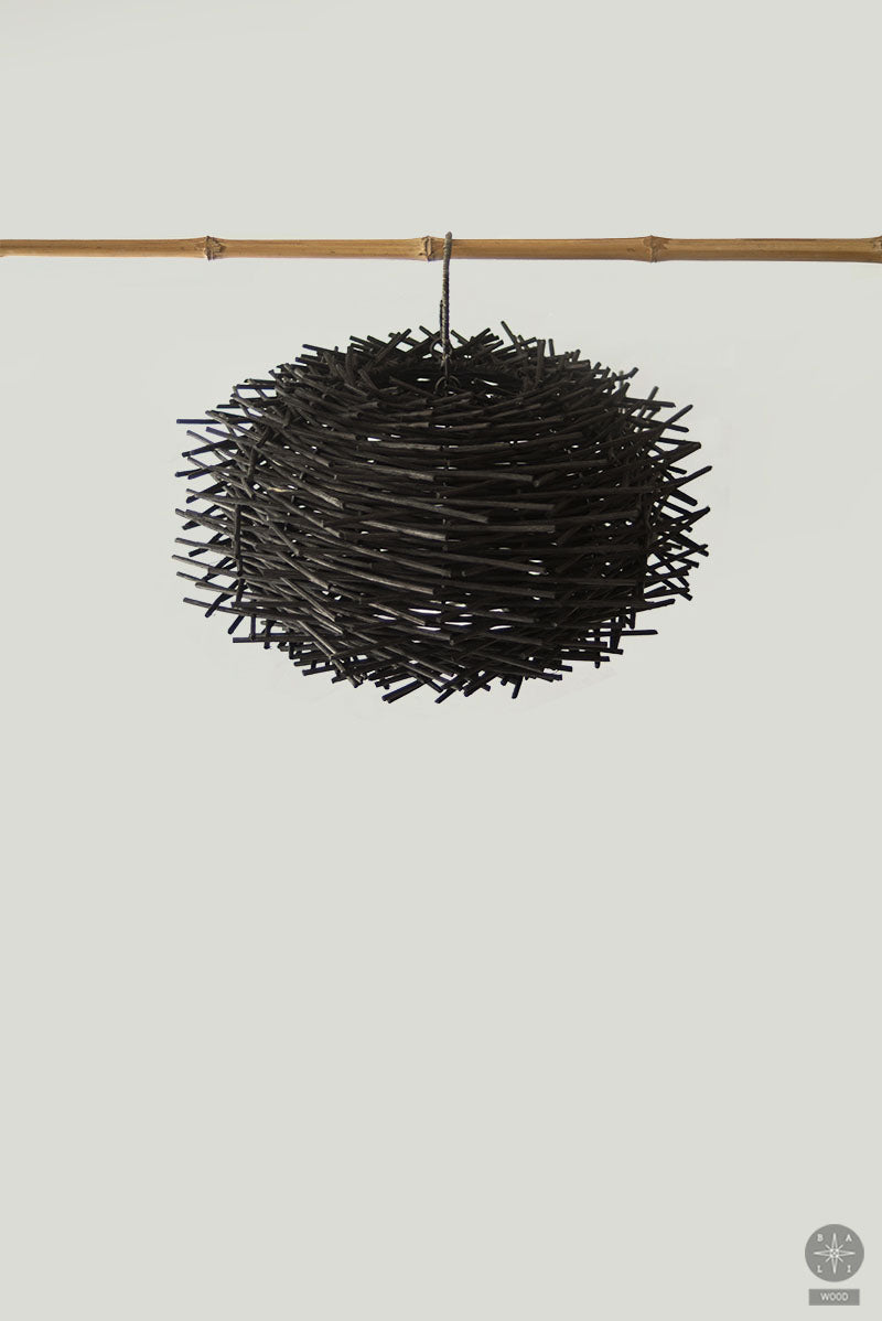 Rattan lampshade
