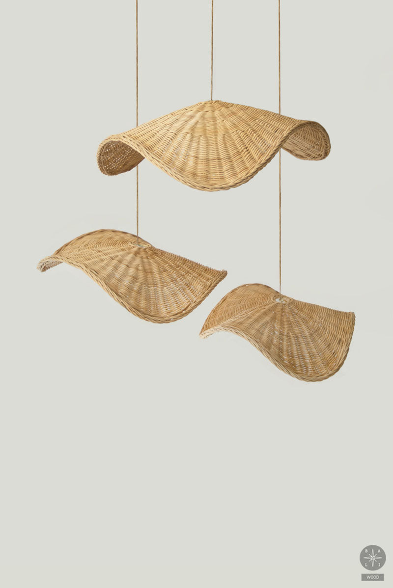 Rattan lampshade