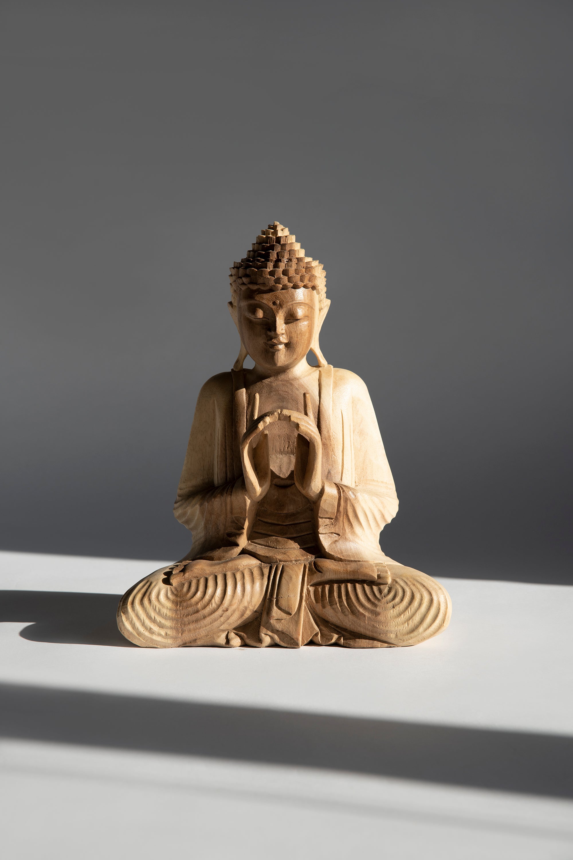 Teak wood Buddha statue