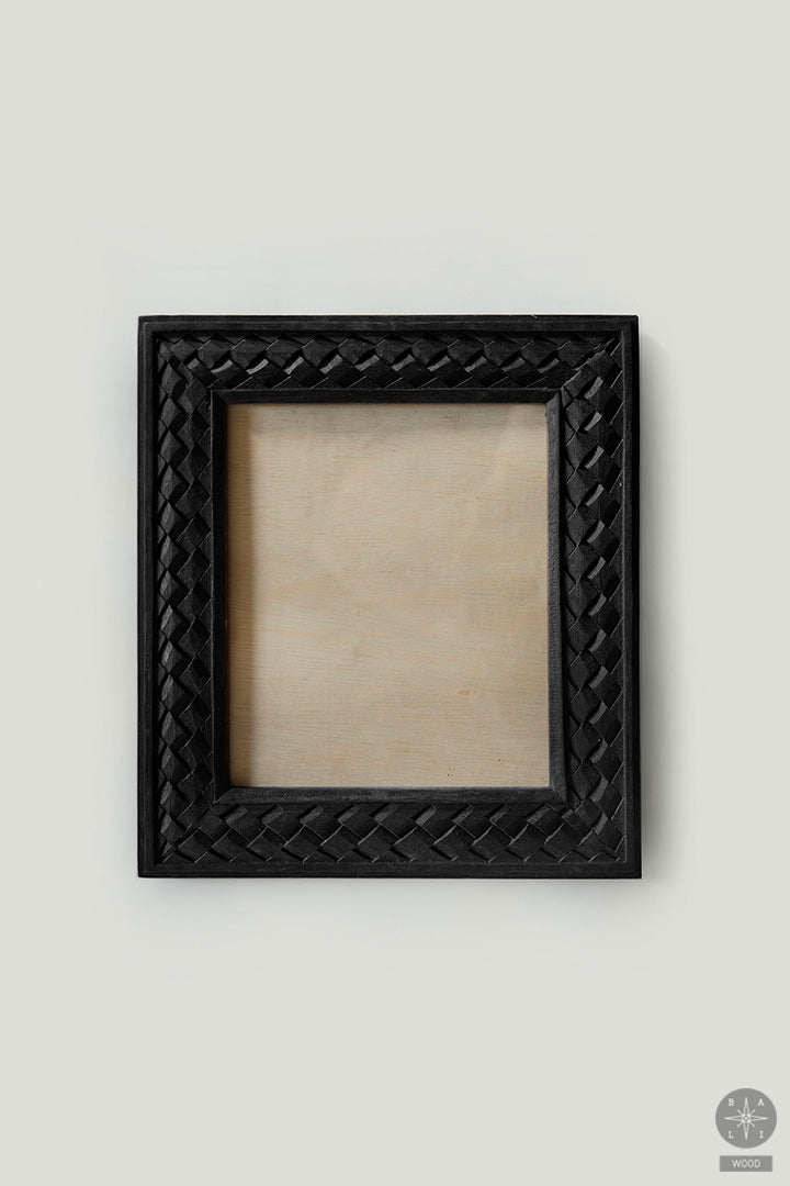 Blackened wood photo frame