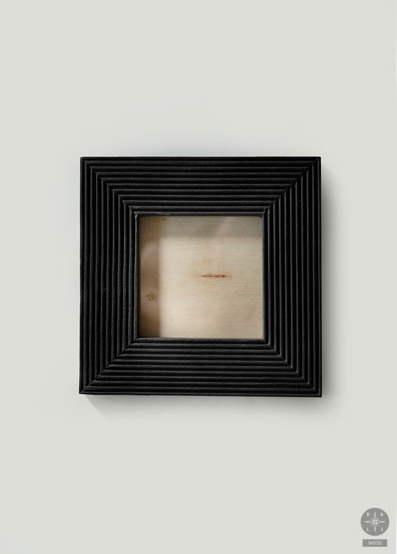 Blackened wood photo frame