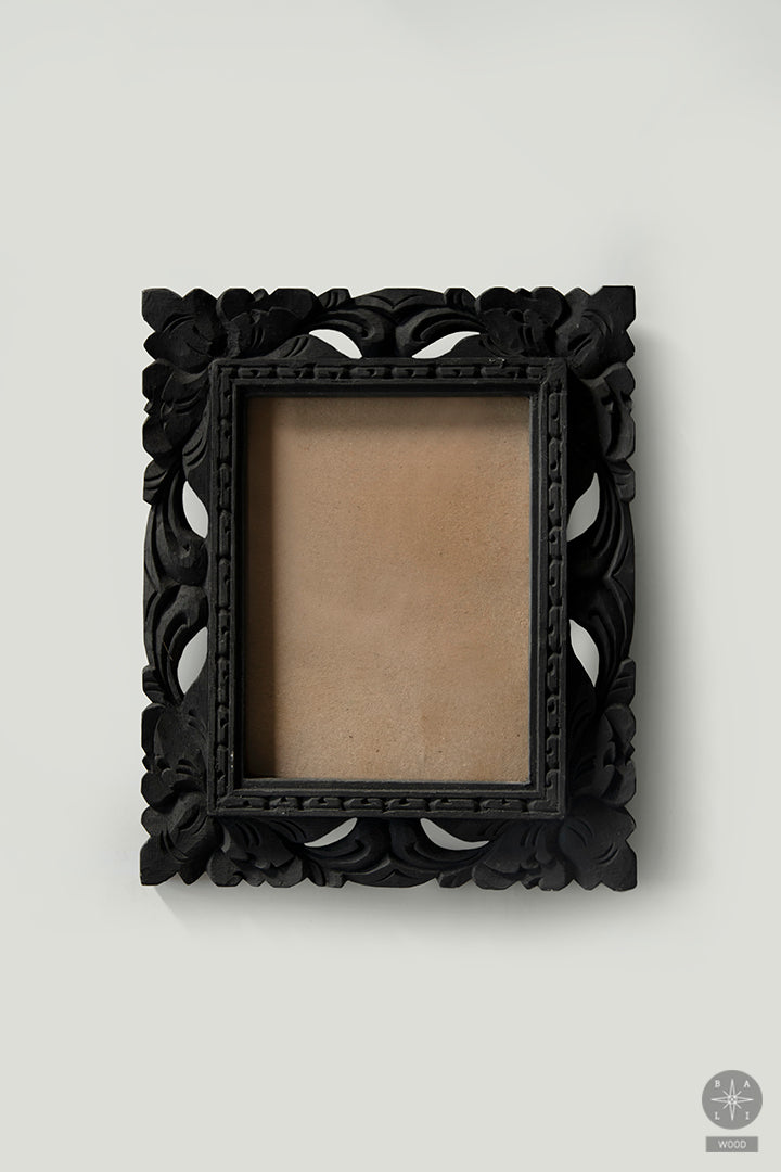 Blackened wood photo frame