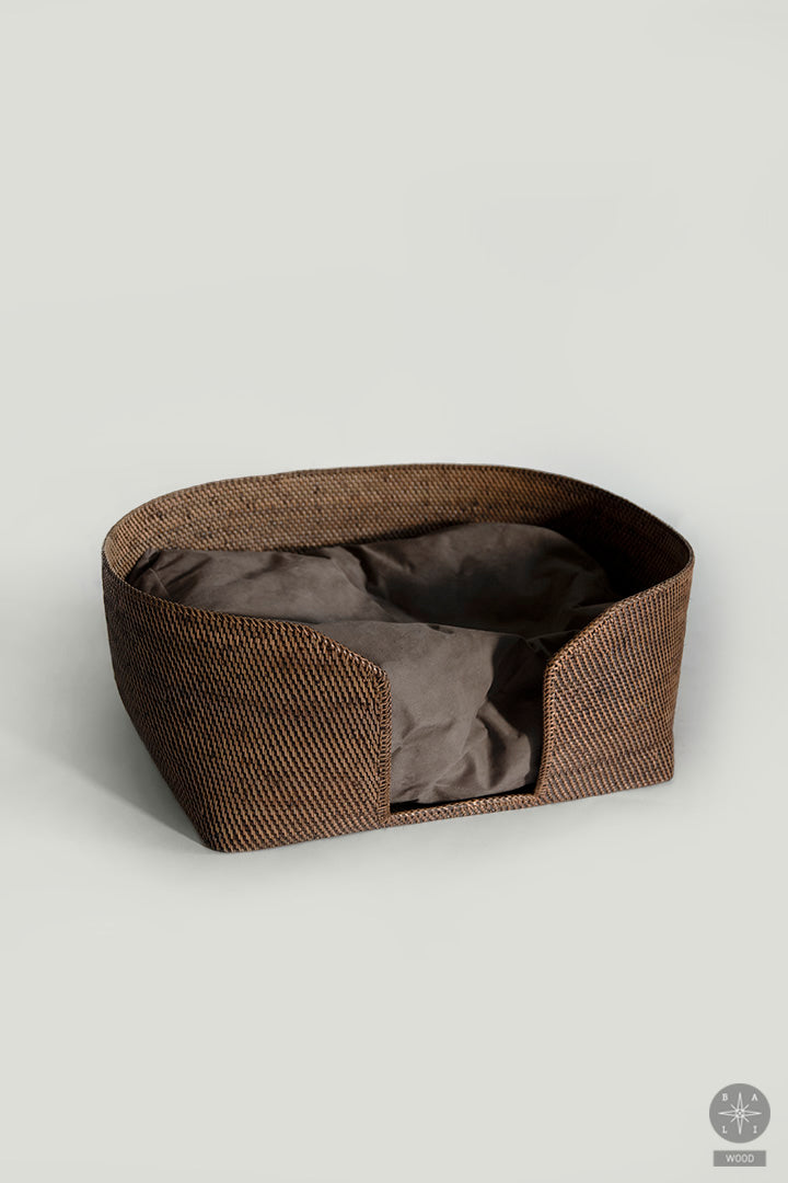 Rattan pet bed