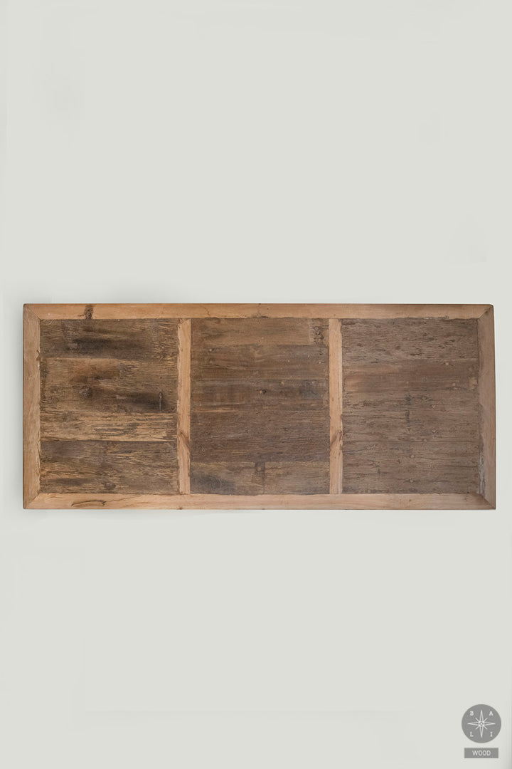 Recycled teak wood bed frame 