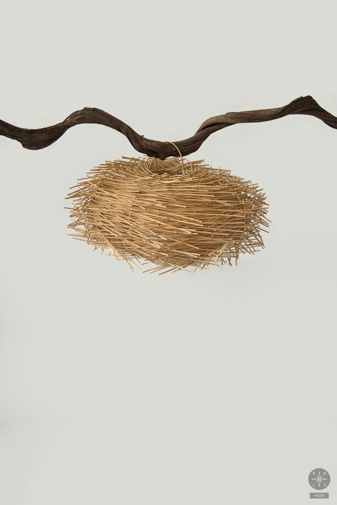 Rattan lampshade