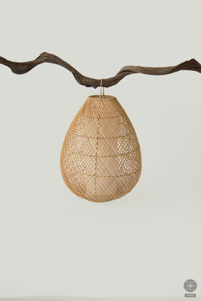Rattan lampshade