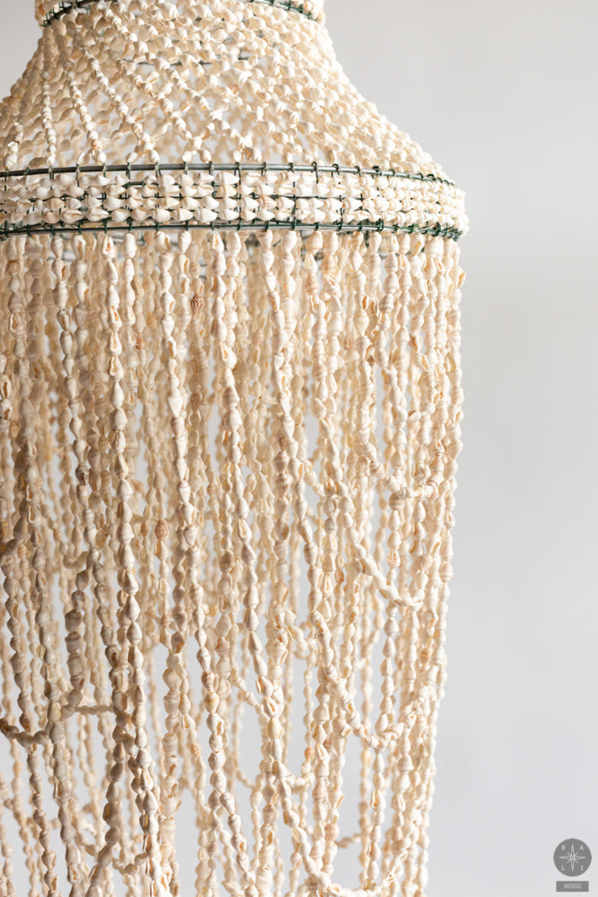 Chandelier made of shells