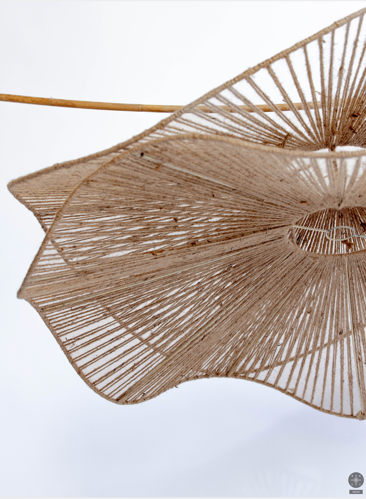 Raffia lampshade