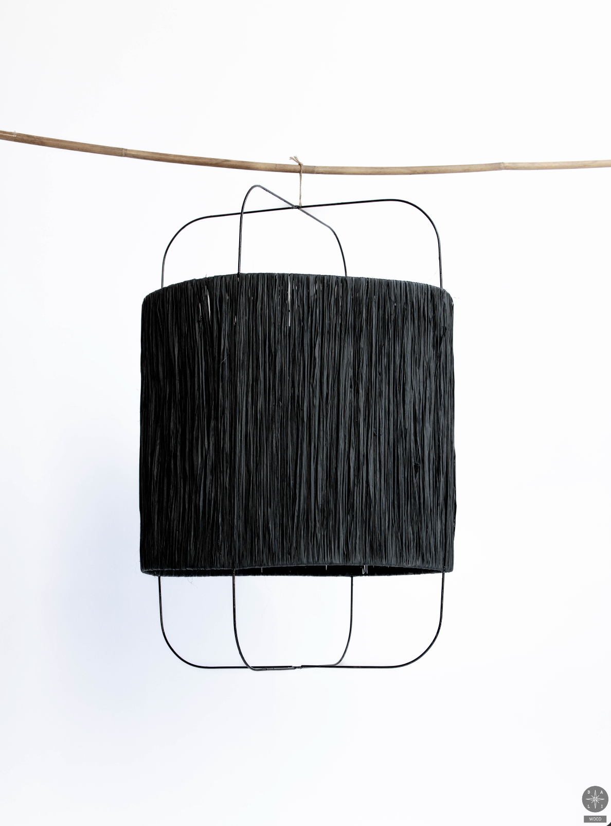 Raffia lampshade