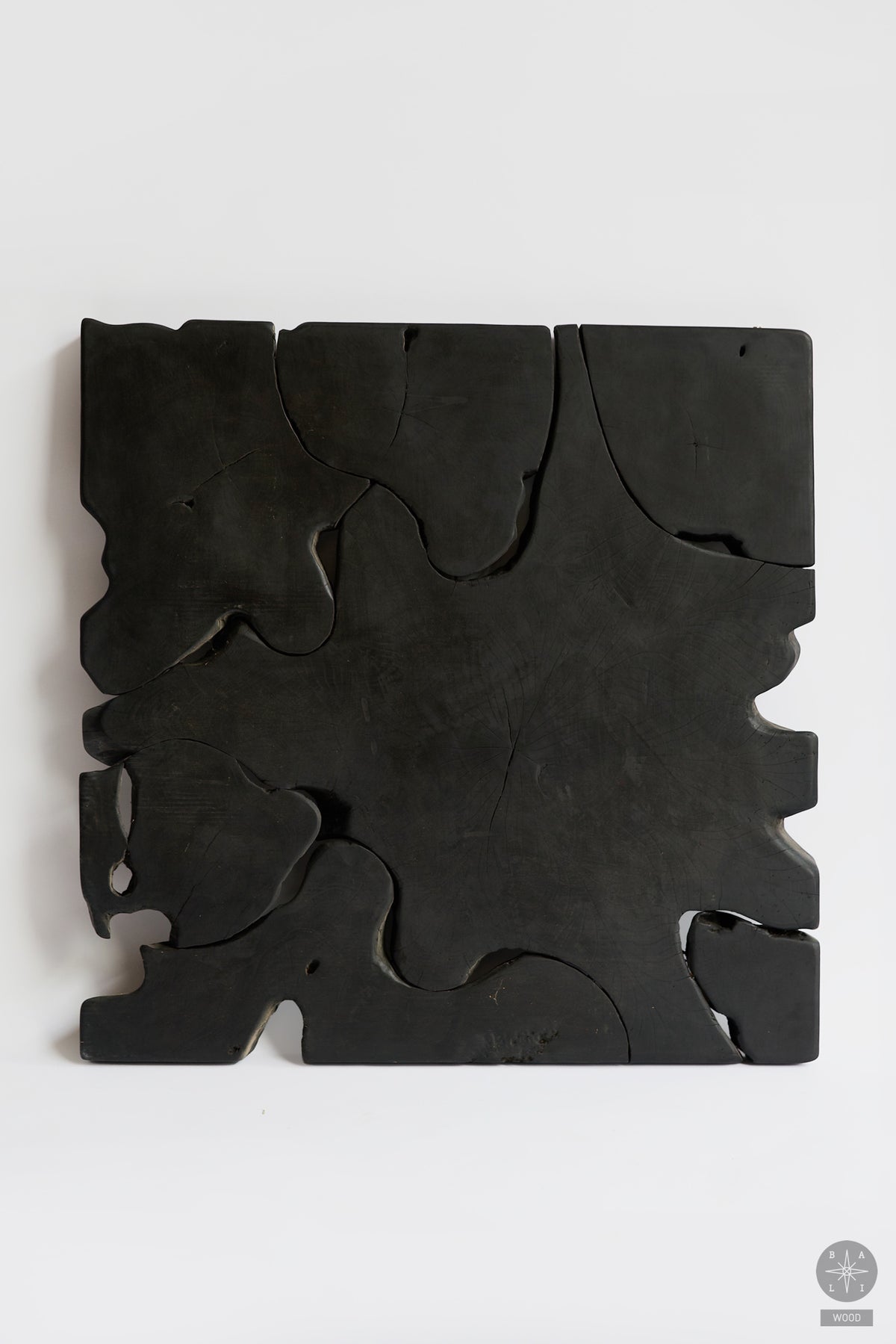 Wall decoration made of teak wood root