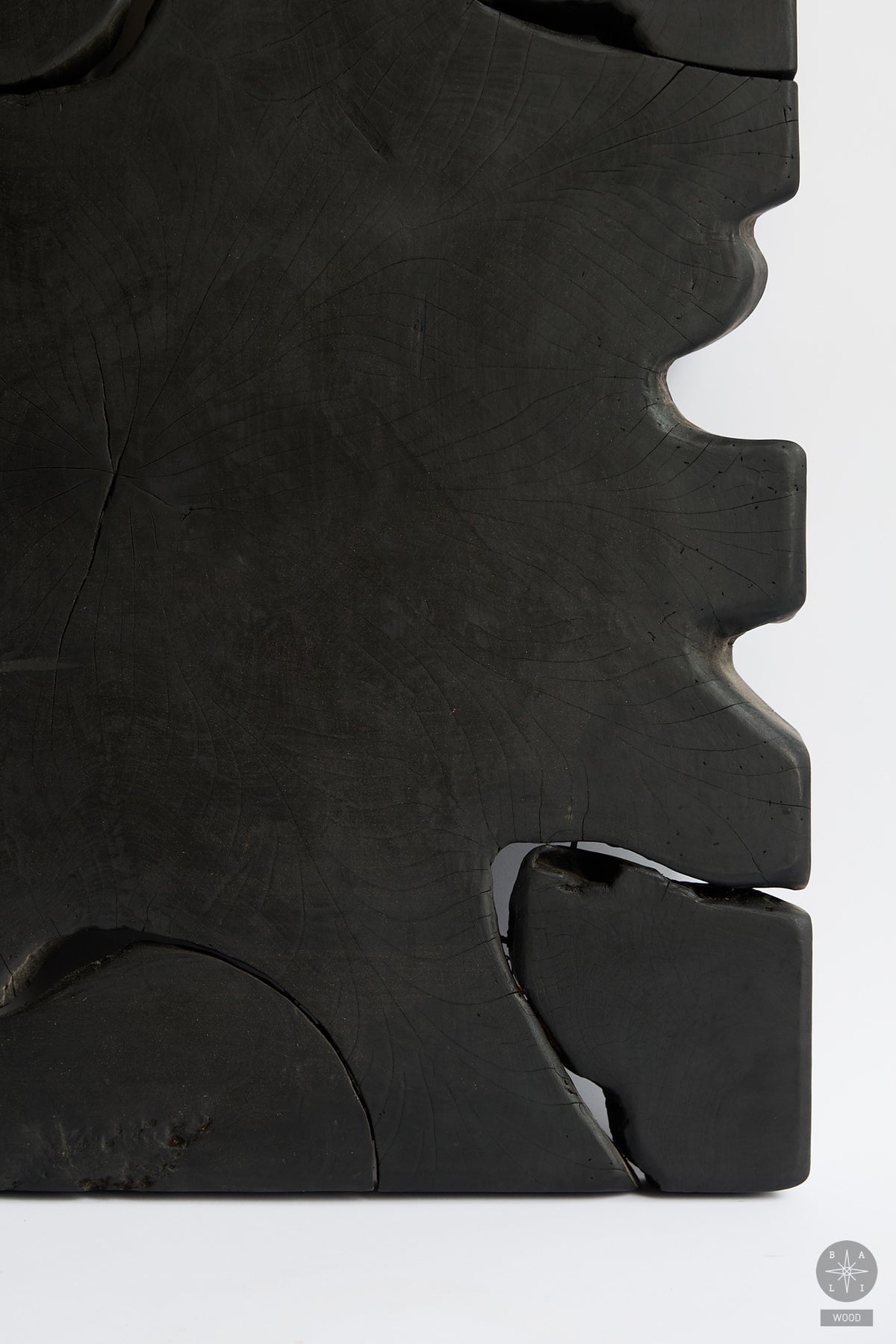 Wall decoration made of teak wood root