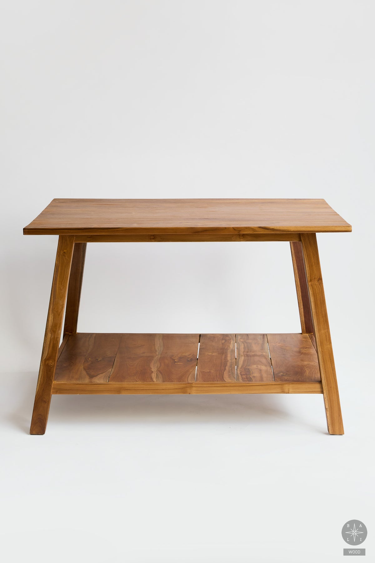 Console for washbasin made of recycled teak wood