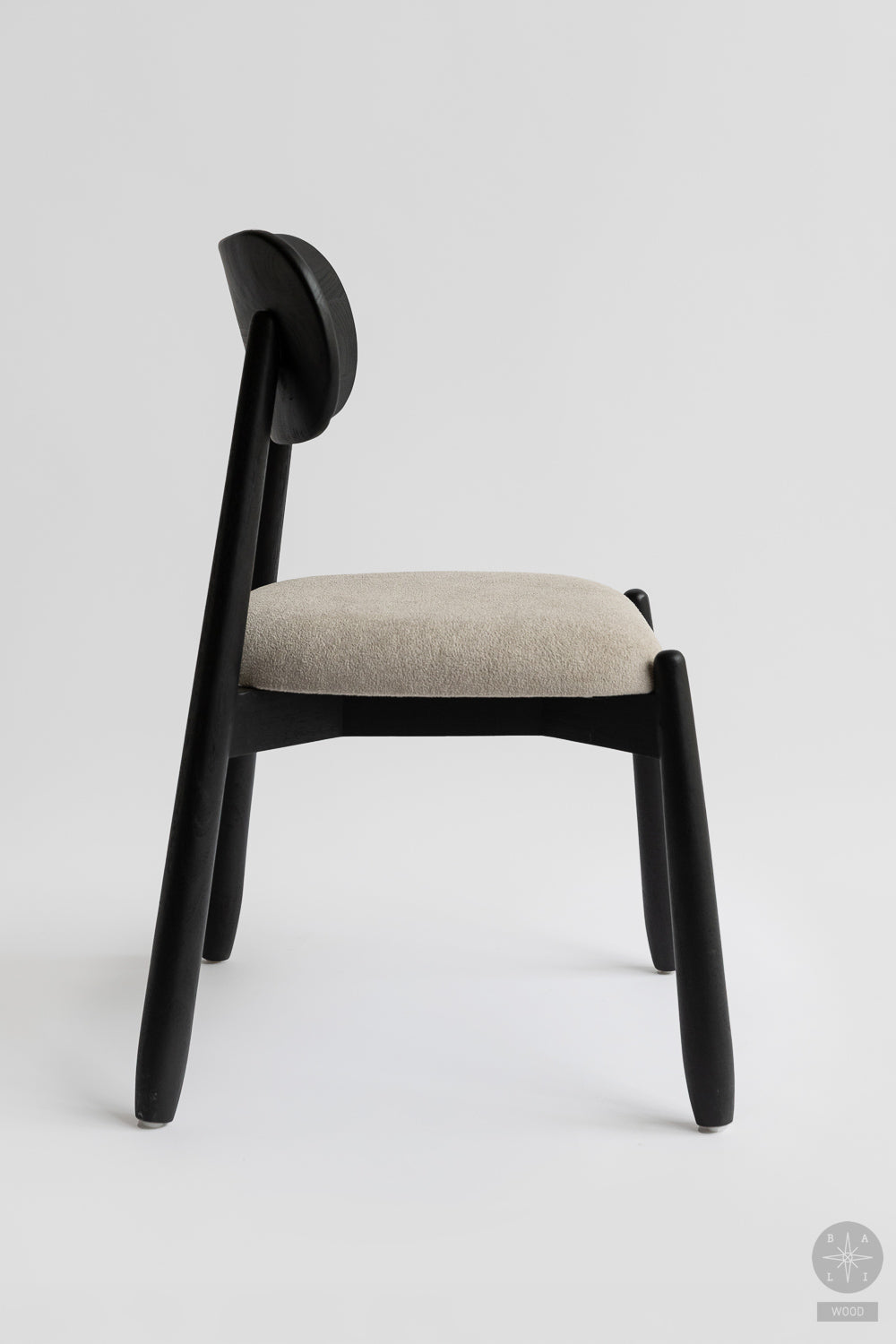 Teak chair with fabric