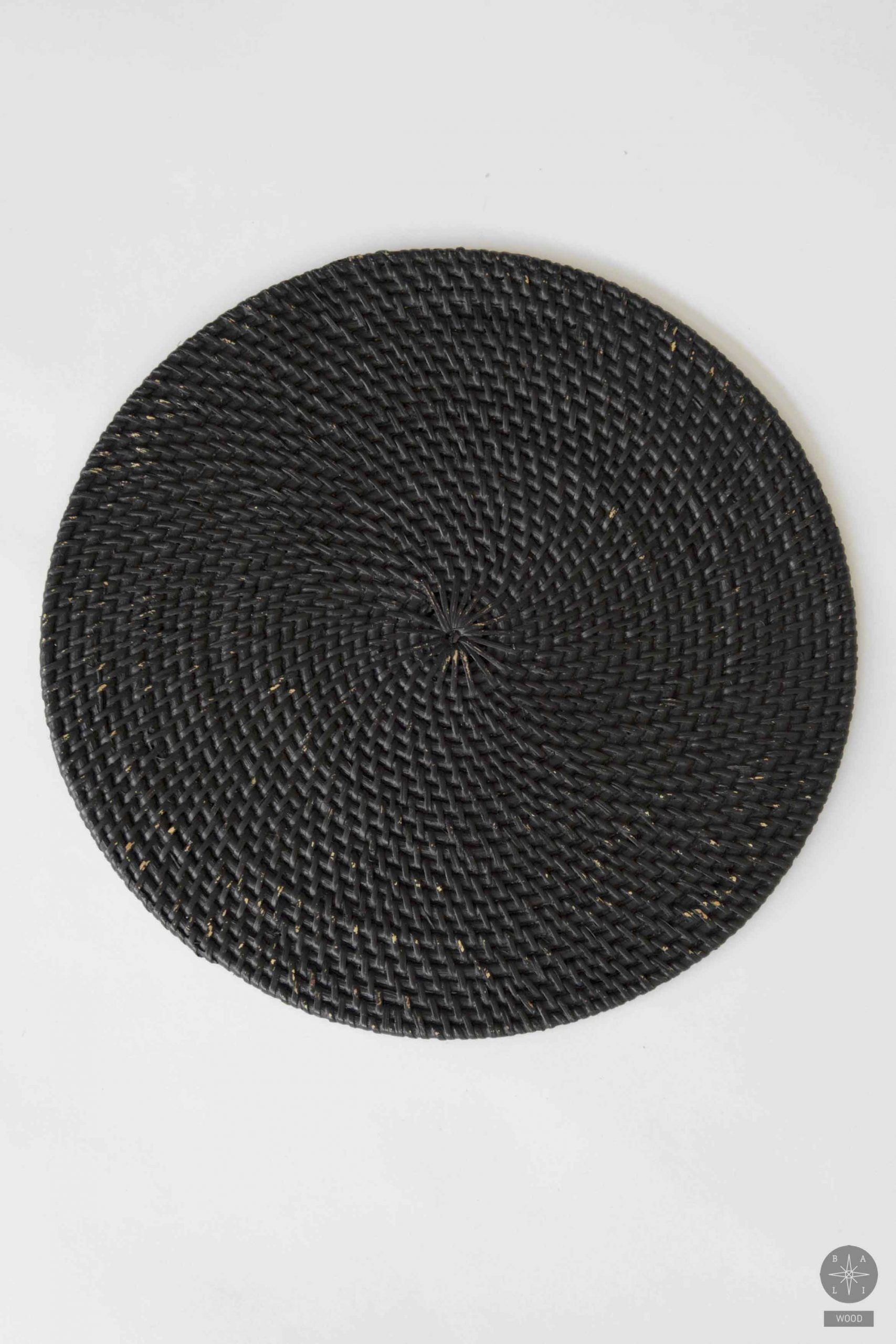 Painted rattan coaster