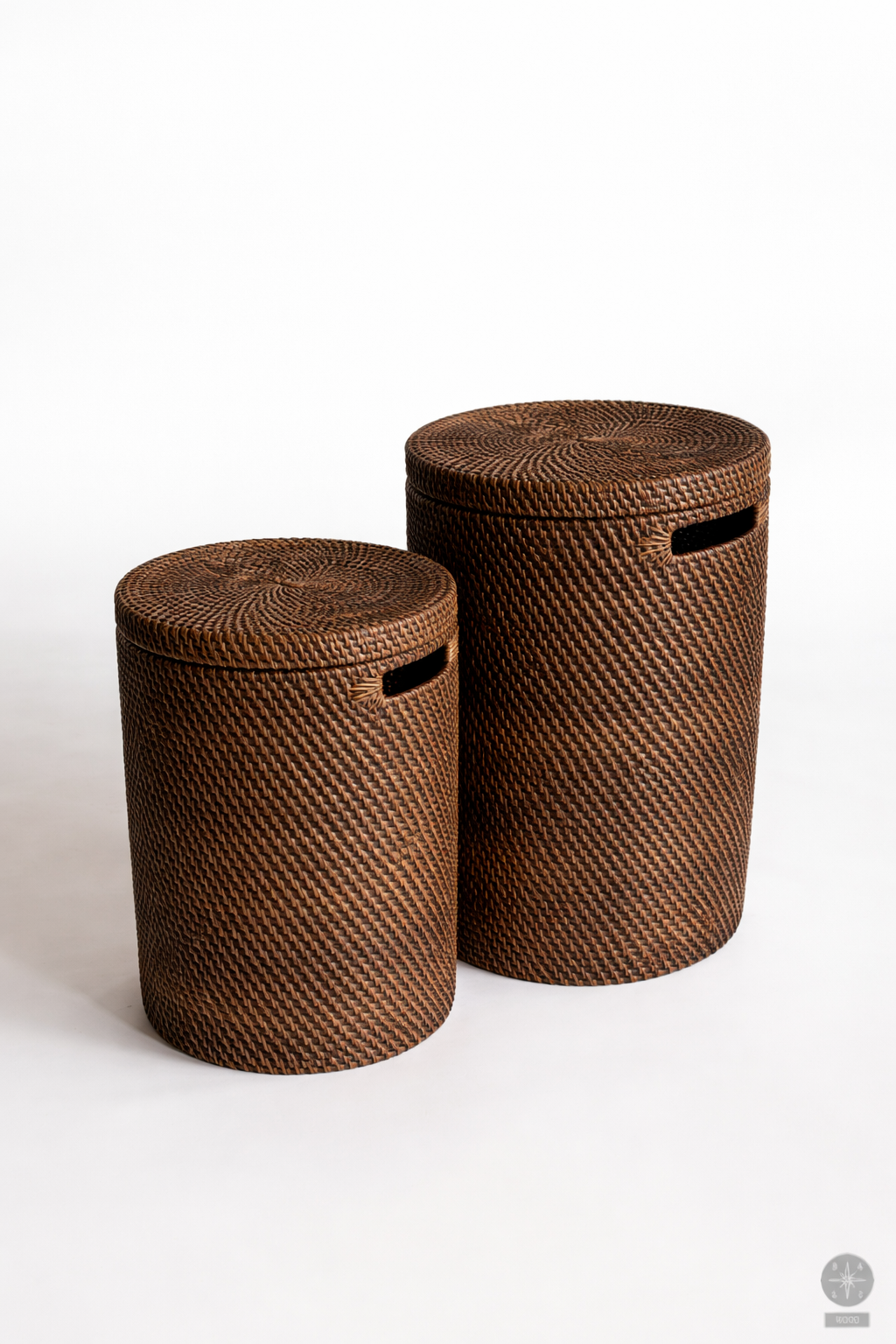 Rattan laundry basket