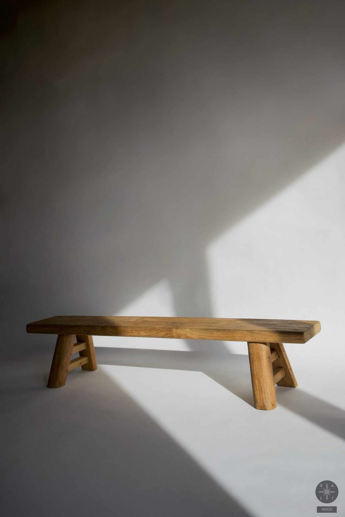 Low teakwood bench