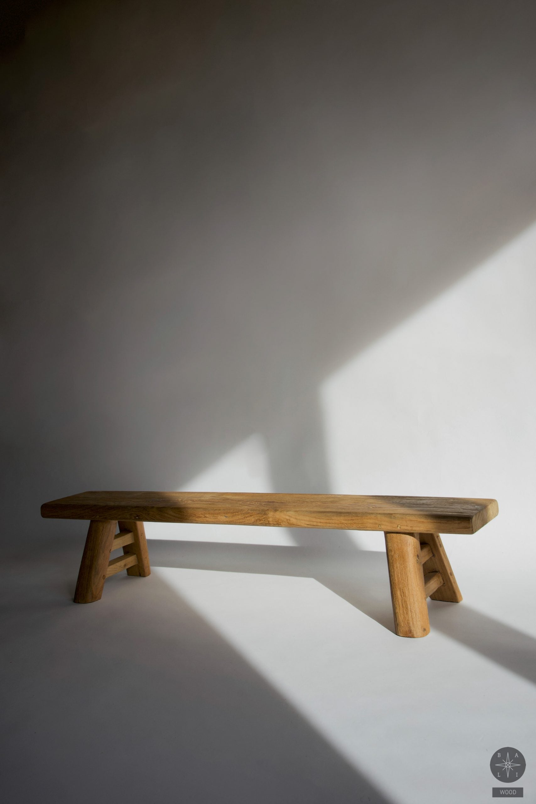 Low teakwood bench