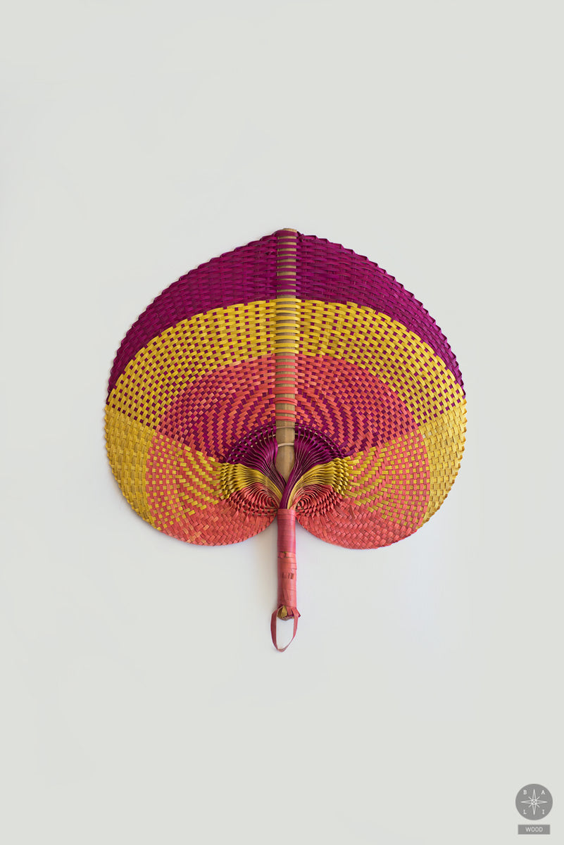 Palm leaf fan