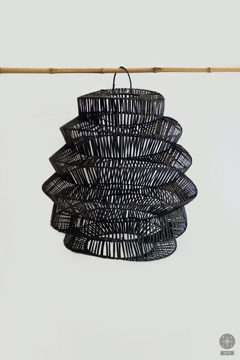 Rattan lampshade