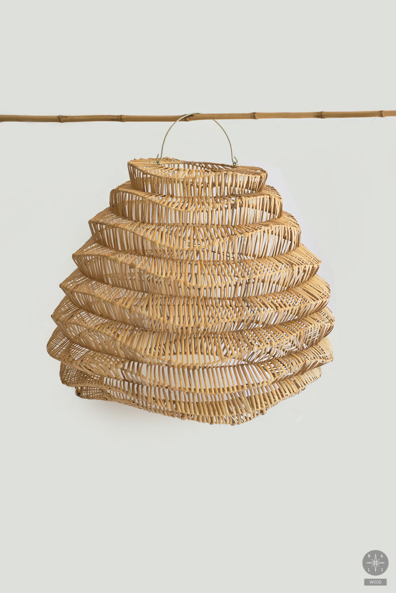 Rattan lampshade