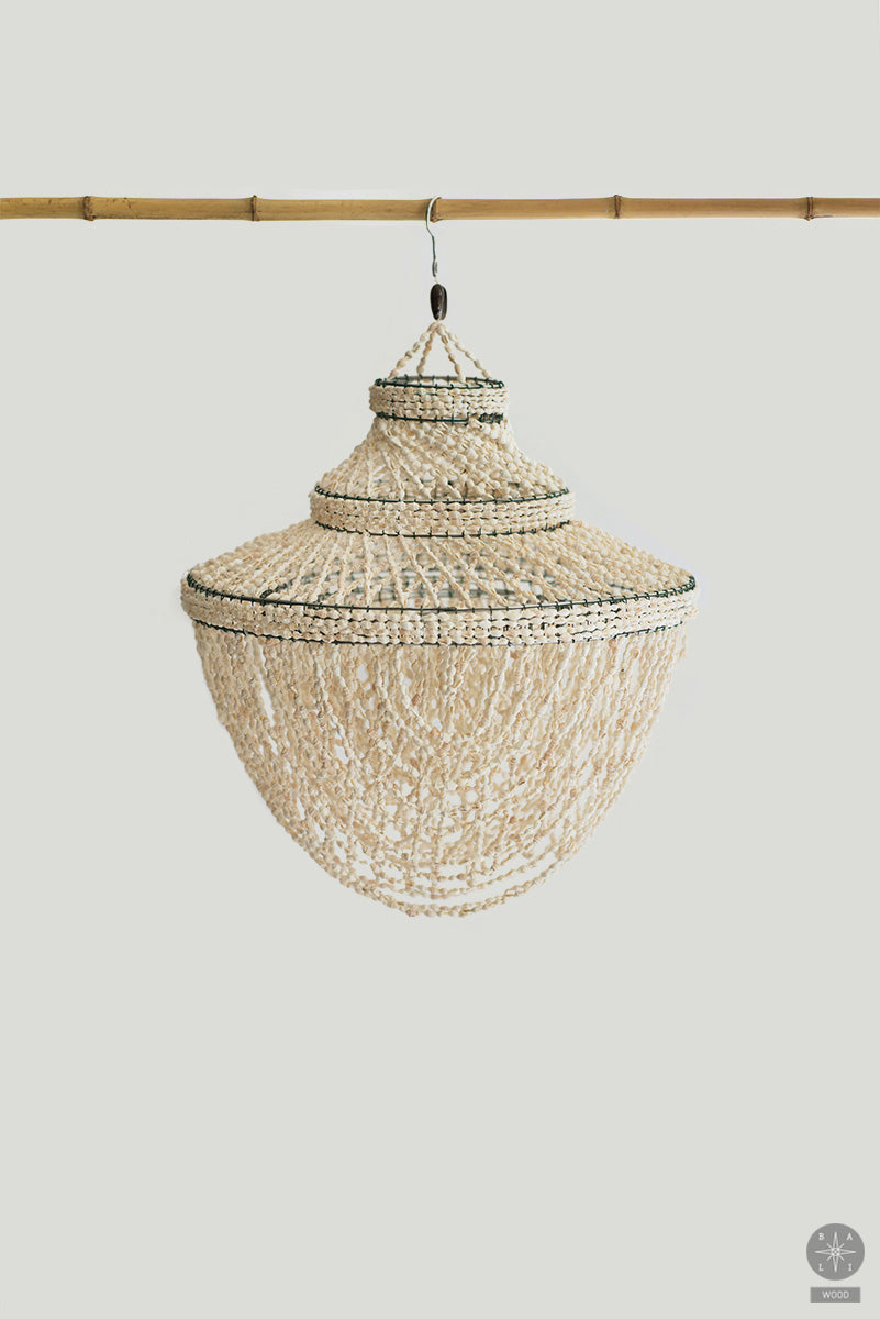 Chandelier made of light shells