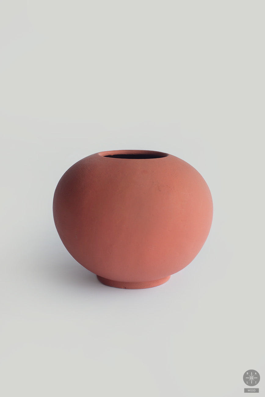 Decorative terracotta vase