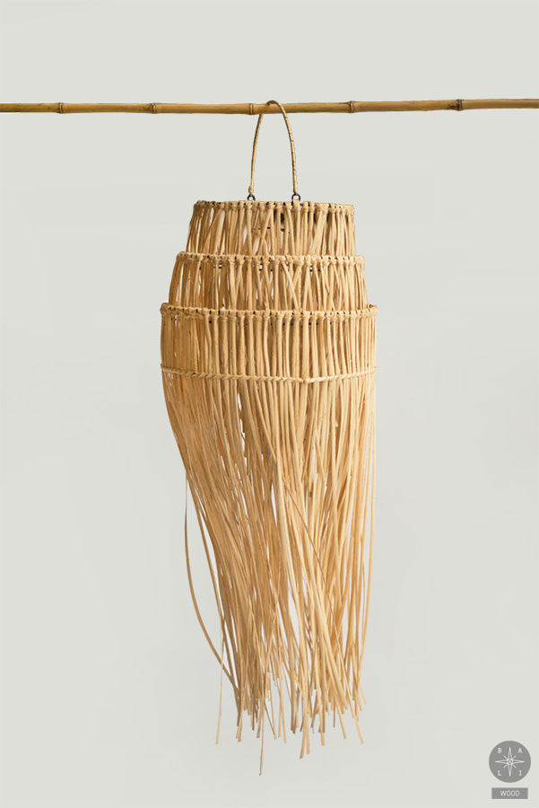 Rattan lampshade