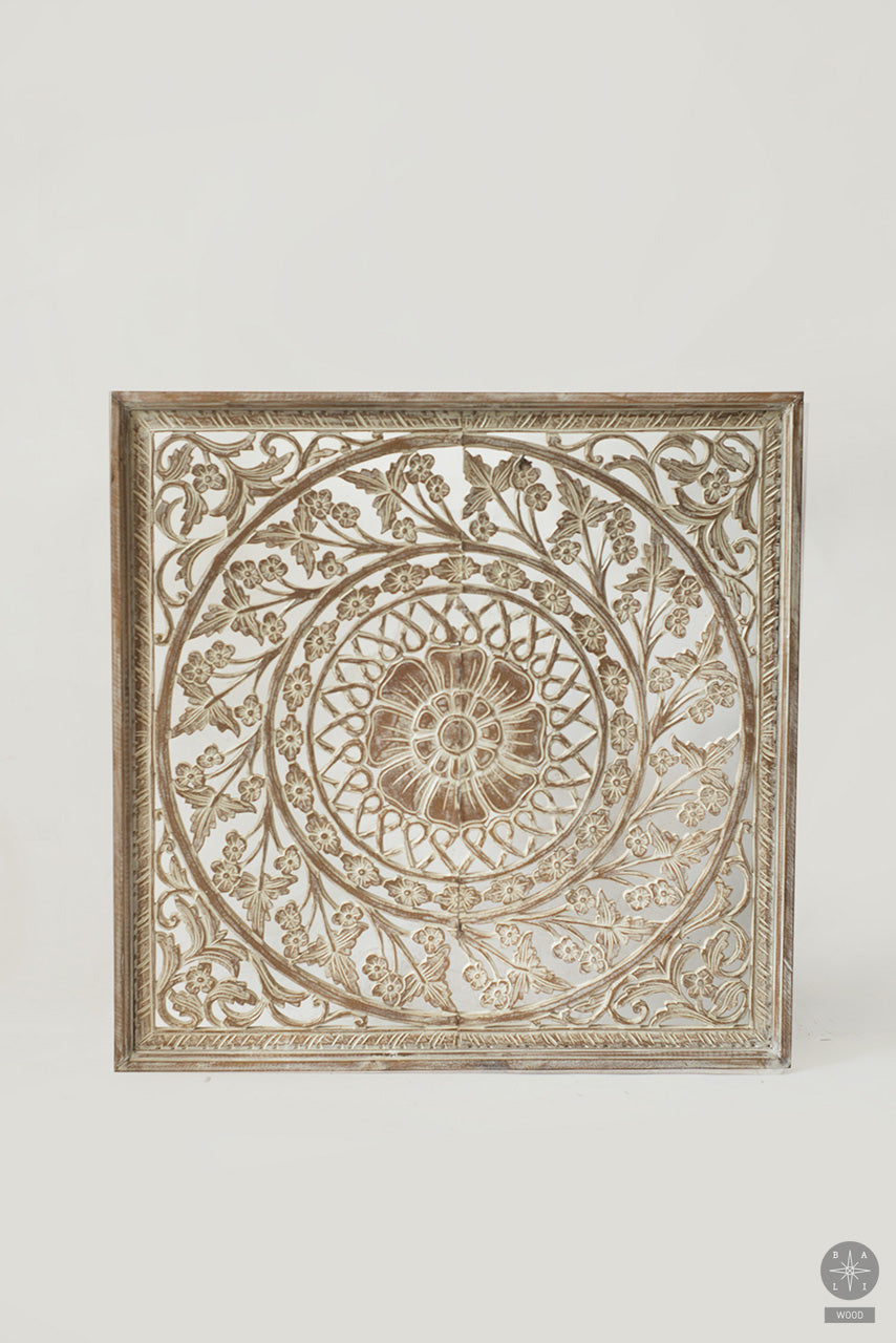 Wooden mandala decor