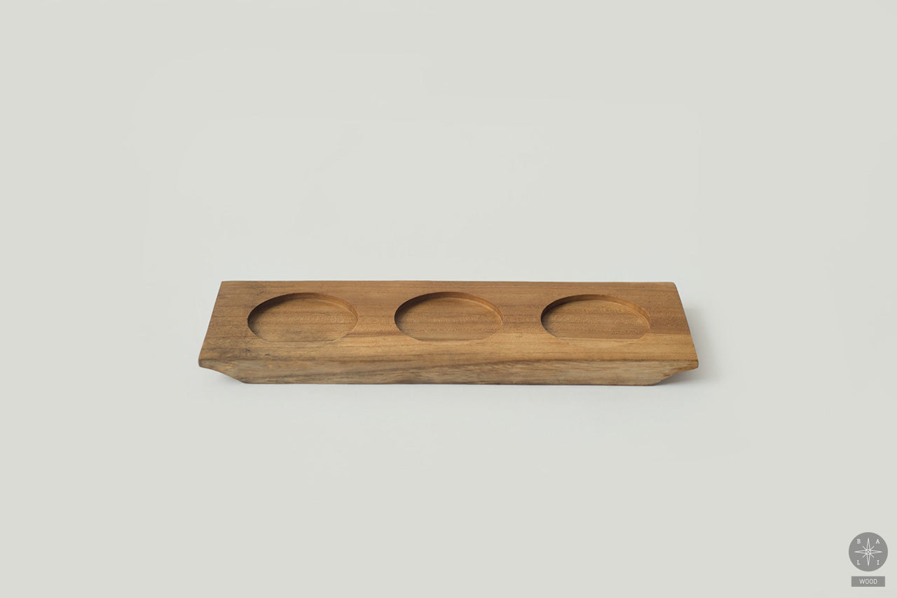 Teak wood bowl coaster