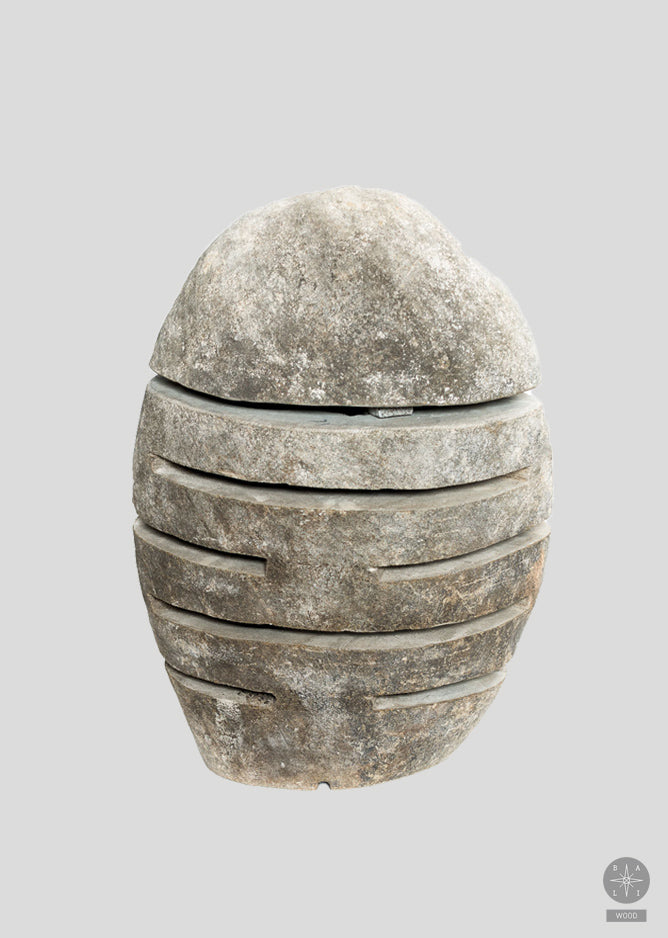 OUTDOOR LAMP MADE OF LAVA STONE