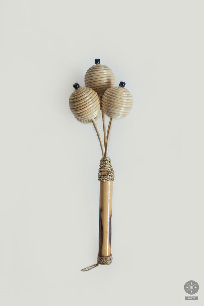 Musical instrument TEKOK made of bamboo and rattan